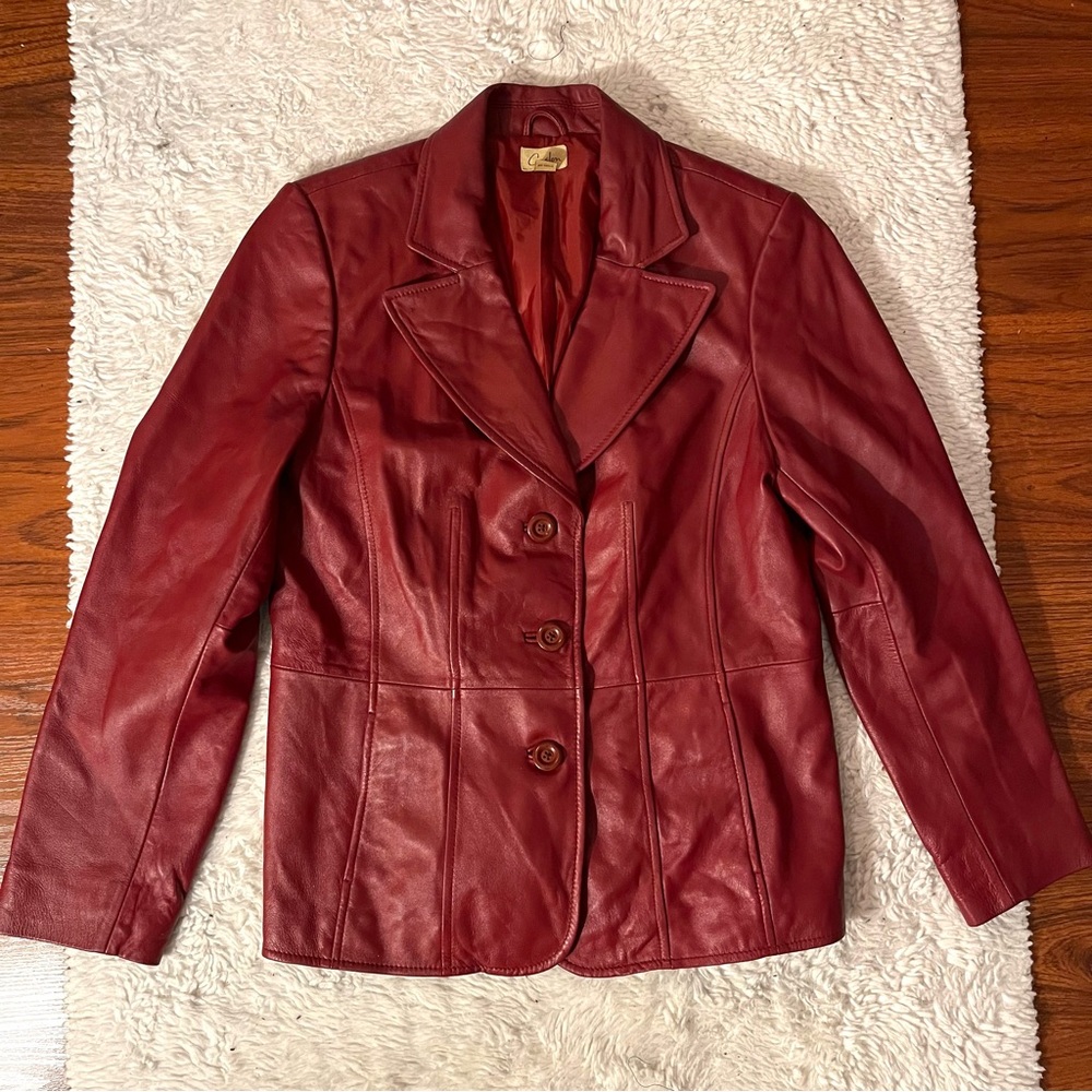 Caslon Leather Jacket Blazer Style